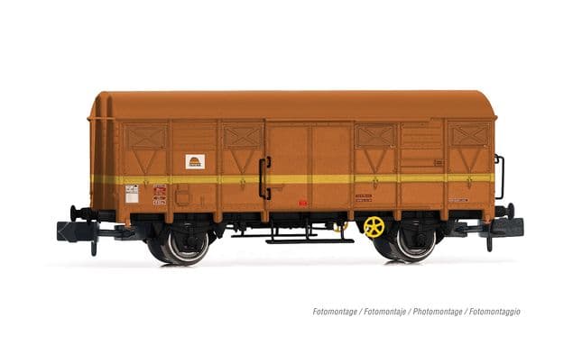 Colas Rail, set di 1 carro cisterna a 2 assi + carro chiuso a 2 assi tipo G4, ep. V