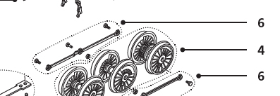 Coupling Rods, Standard Class 4 75000 Coupling Rod Set