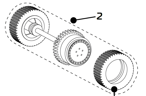 rear axle assy, REAR WHLAXLE ASSY C4226