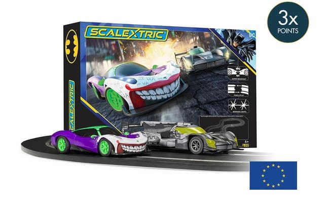 Scalextric Batman vs Joker Race Set - The Battle of Arkham (EU Plug)