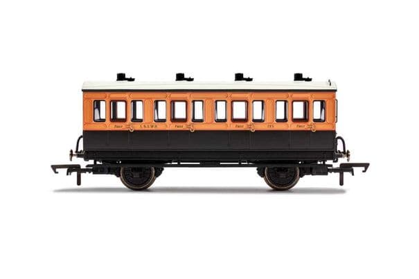 LSWR 4 Wheel Coach 1st Class Fitted Lights 123 Era 2