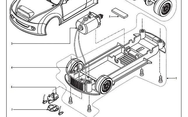 rear axle assy, Start Rally Car Rear Wheel Axle Assembly (C3239)