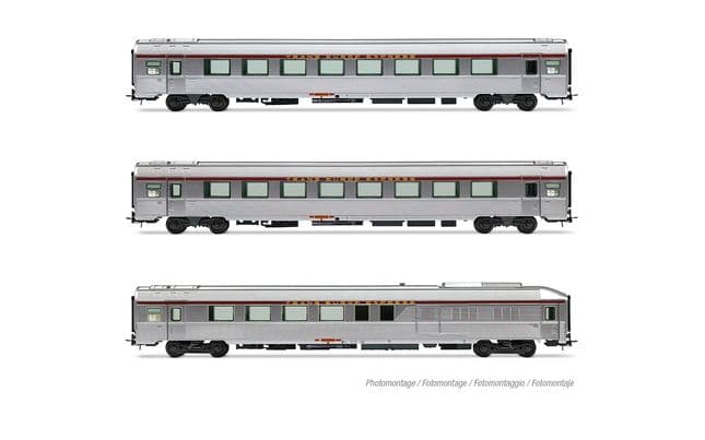 SNCF, 3-unit set of TEE "Mistral 69" coaches "Jules Verne", no. 2/2, ep. IV