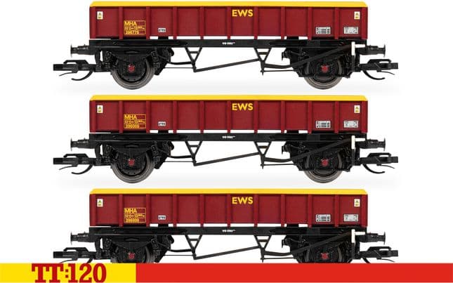 EWS (MHA) 'Coalfish' - Ballast Wagon - Triple pack