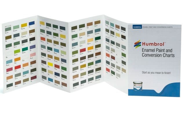 Humbrol Enamel Colour Chart with hi-spec printing