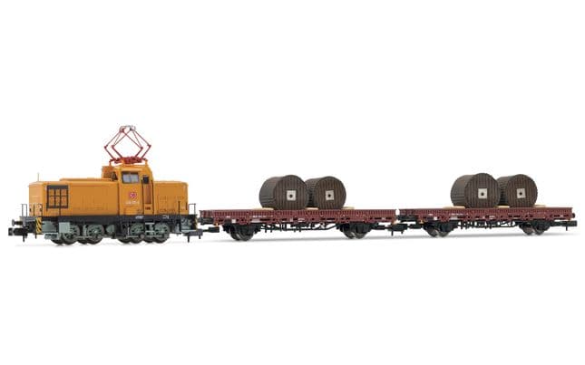 Arnold (N 1: 160), Zug-Set DB AG, Lok Klasse V 60D &amp; Flachwagen 2