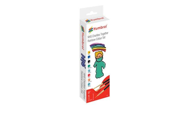 NHS Charities Together Acrylic Dropper Bottle Paint Brush Set
