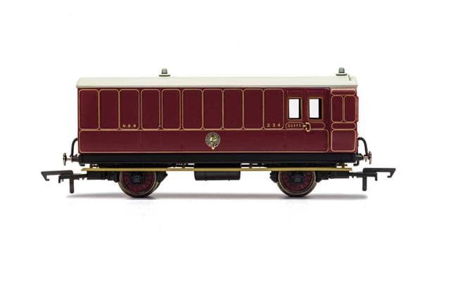 NBR, 4 Wheel Coach, Passenger Brake, 234 – Era 2