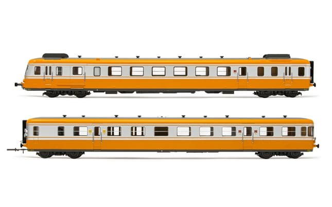 SNCF, 2-unit railcar RGP2 class X 2700, "RTG inoxydable" livery, period IV, with DCC-sounddecoder