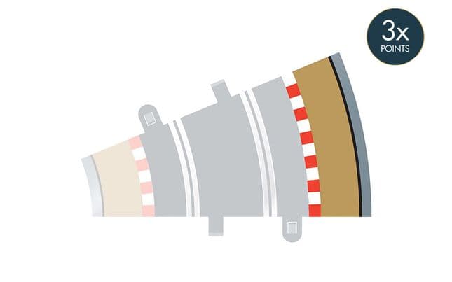 Radius 2 Curve Outer Borders 22.5¬∞ x 4