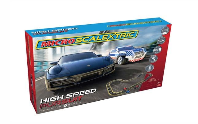 Micro Scalextric High Speed Pursuit Race Set