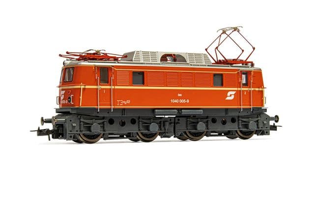 ÖBB, electric locomotive class 1040, vermillion livery with new logo, period IV-V, with DCC-sounddecoder