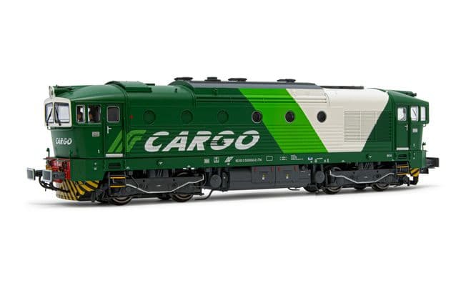 NordCargo, diesel locomotive DE 520 with UIC markings, green/white livery, period VI, with DCC-sounddecoder