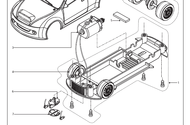 rear axle assy, Start Rally Car Rear Wheel Axle Assembly (C3239)