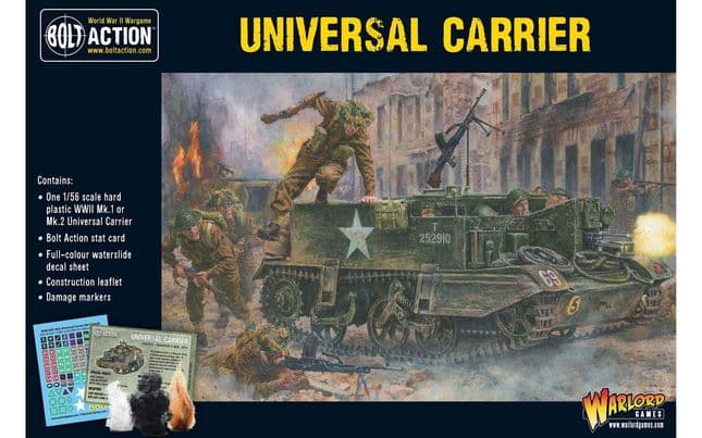 Universal Carrier 1:56 WWII Military Wargaming Plastic Model Kit