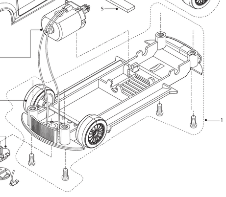 Underpan Front axle assembly Start Rally Car Underpan