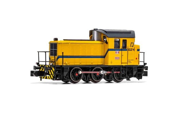 RENFE, Diesel-Rangierlokomotive 10393, in gelber "Azvi"-Lackierung, Ep. V