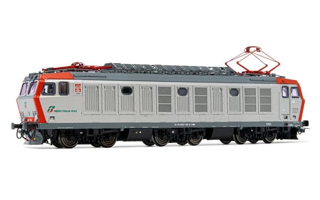 FS, locomotiva elettrica classe E.652 108, livrea argento/rossa "FS Mercitalia", ep. VI, con DCC decoder