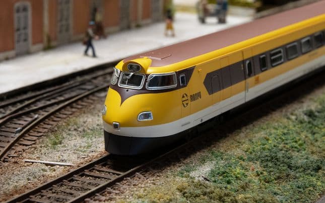 RENFE, tilting high-speed EMU class 443, with brown roof and modern logo, ep. IVb, with DCC sound decoder