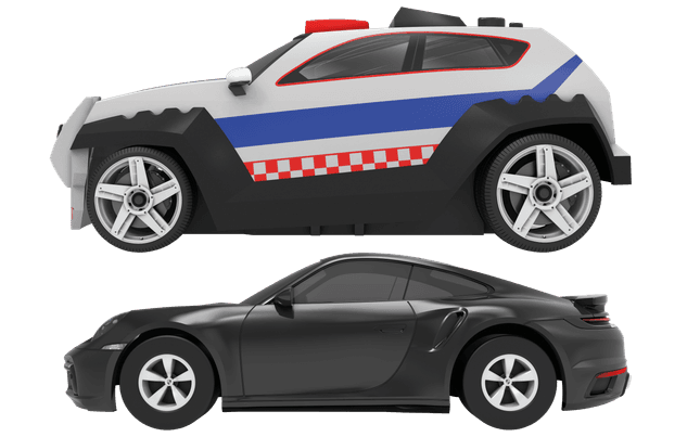 Micro Scalextric High Speed Pursuit Race Set