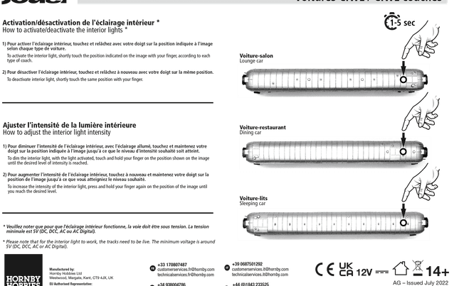 CIWL, 3-unit pack "Train Bleu", set 1/2 (fourgon + 2 x Lx), ep. III