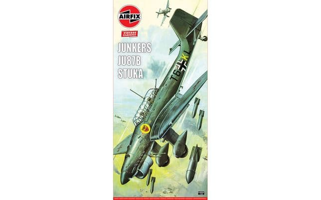 FLUGZEUG PLÄNE DER Junkers Ju87D (Stuka) ein Vintage Maßstab Modell von