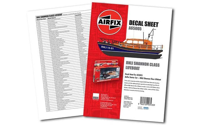 Decal Sheet - RNLI Shannon Class Lifeboat (A55015)