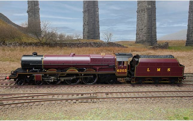 LMS, Princess Royal, 4-6-2, 6203 'Princess Margaret Rose' (with flickering firebox) - Era 3