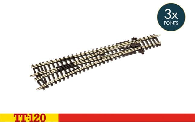 Weiche, links 166mm 15° 631mm