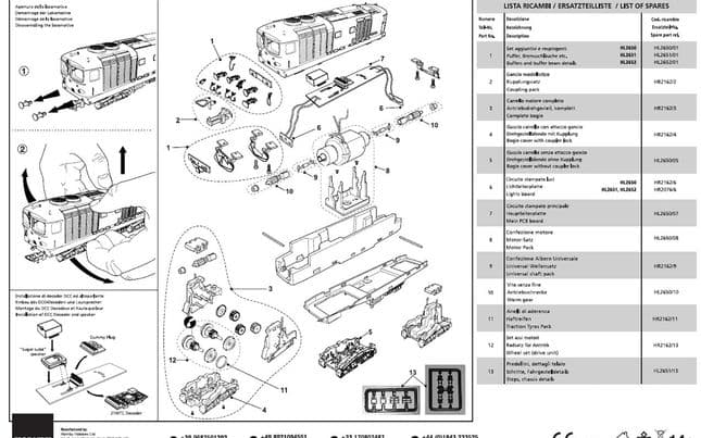 Lokomotive Diesel D445 FS - Puffer und Pufferstrahldetails