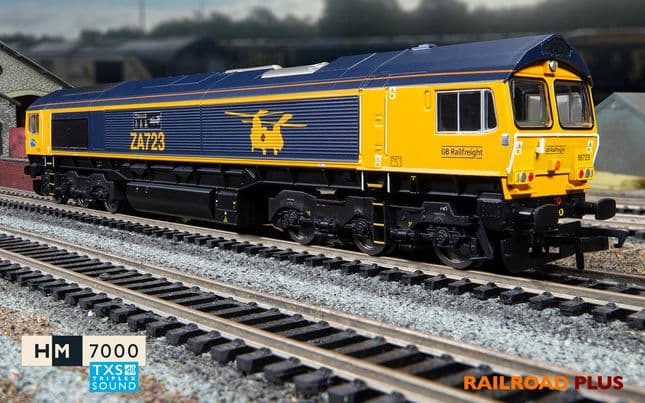 RailRoad Plus: GBRf - Class 66 - 66723 'Chinook' (DCC Sound Fitted)