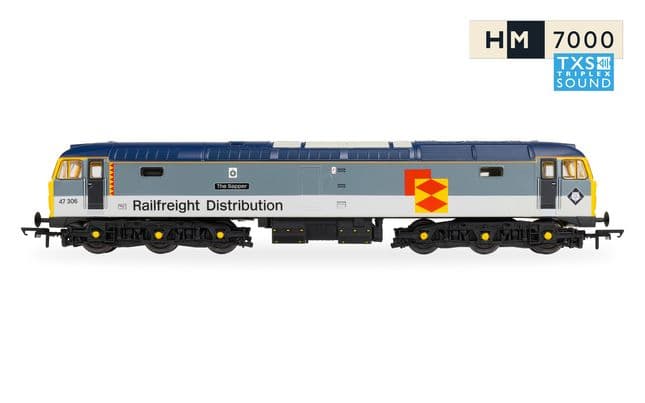 RailRoad - Railfreight Distribution - Class 47 - 'The Sapper' 47306 (DCC Sound Fitted)