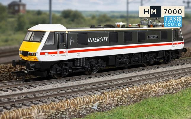 RailRoad: BR - Intercity Class 90 - 'Royal Scot' 90001 (DCC Sound Fitted)