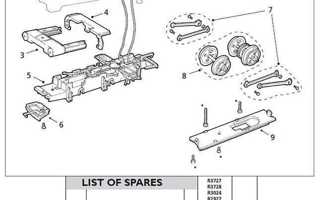 0-4-0 LMS Pug Wheels and Axle (R2065)