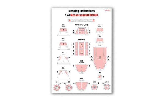 Masking Set - Messerschmitt Bf109G (A17003)