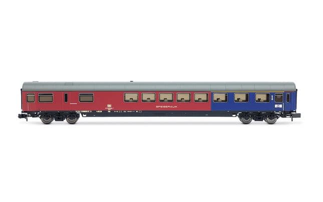 DB, 3-tlg. Set TEE-Wagen „Rembrandt", bestehend aus 1 x Speisewagen ARmh217 + 1 x Apmz122 + 1 x Avmz207, Ep. IV