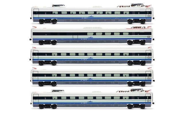 Cisalpino, set di 5 carrozze intermedie per il treno ad alta velocità ad assetto variabile ETR 470, livrea originale, ep. V