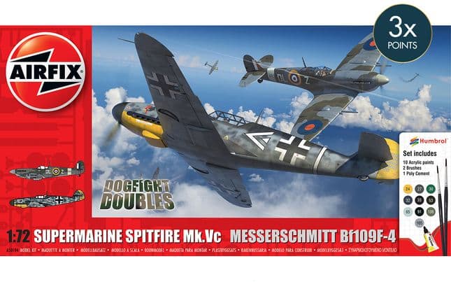 Supermarine Spitfire Mk.Vc vs Bf109F-4 Dogfight Double
