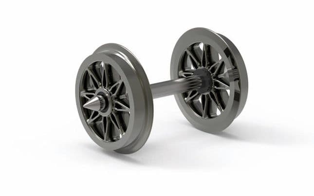 12.6mm Split Spoked Wheels