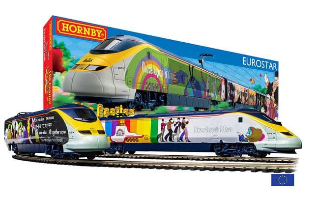 Eurostar 'Yellow Submarine' Train Set - Euro 2 pin plug