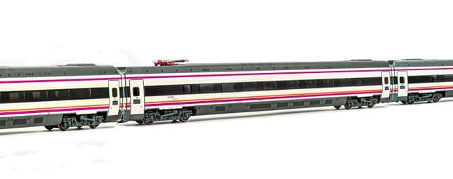 RENFE, set de 4 unidades, automotor eléctrico de alta velocidad S-114, ép. VI, con decoder DCC
