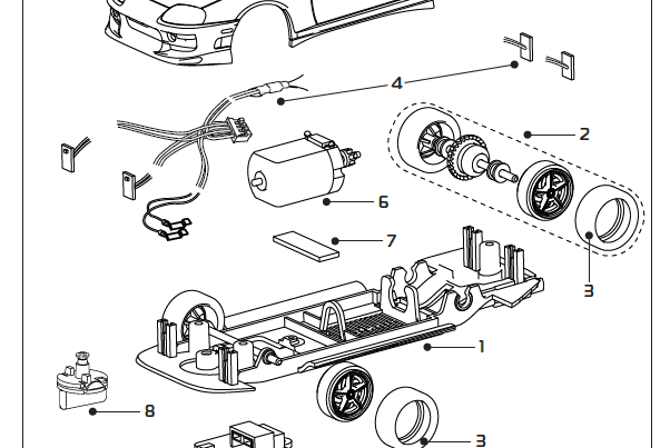 Scalextric Standard Motor Pack (42mm shaft)