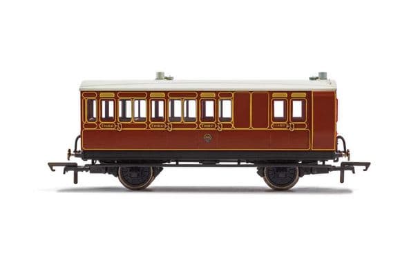 LB&SCR 4 Wheel Coach Brake 3rd Class Fitted Lights 941 Era 2