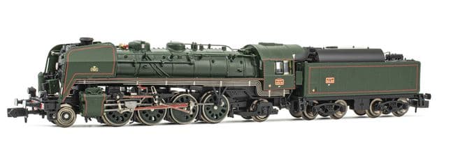 Locomotive Vapeur Arnold HN2483S - 141 R 1155 SNCF, époque III, échelle N