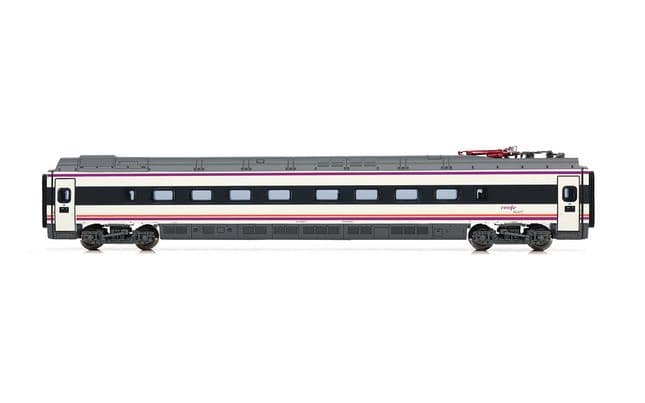 RENFE, set de 4 unidades, automotor eléctrico de alta velocidad S-114, decoración «75 aniversario RENFE», ép. VI