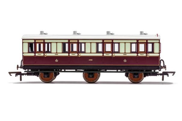 LNWR 6 Wheel Coach 1st Class 1889 Era 2