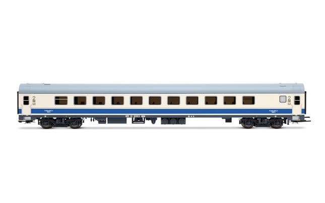 RENFE, automotor eléctrico serie 444, unidad 444-011, decoración azul/blanca, ép. V, con decoder de sonido