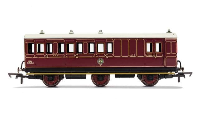 NBR, 6 Wheel Coach, Unclassed (Brake 3rd) Coach, 472 - Era 2
