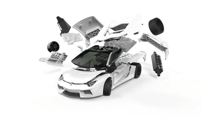 QUICKBUILD Lamborghini Aventador white