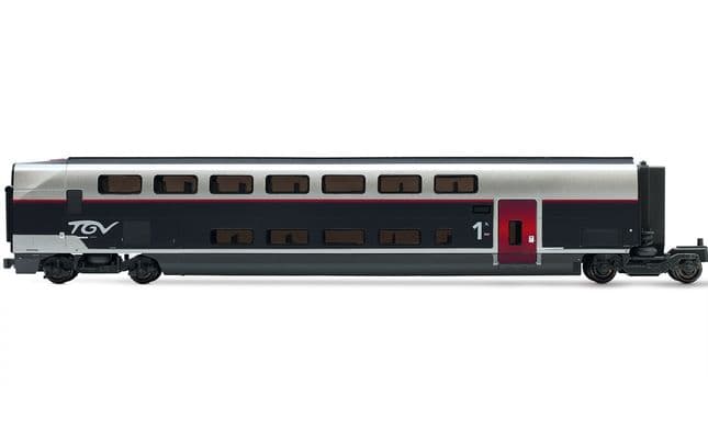 TGV Duplex Carmillon, 4-unit pack with loco, dummy loco and 2 end coaches, ep. VI, with DCC sound decoder